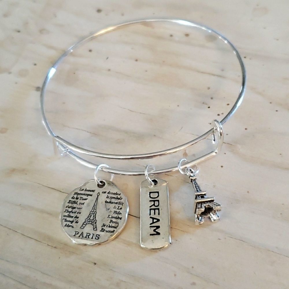 Bracelets by Sandra silver tone adjustable, dream